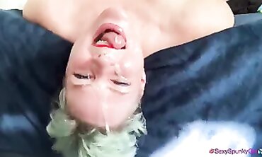 Stepdaughter Learns Rough Deepthroat and Facial