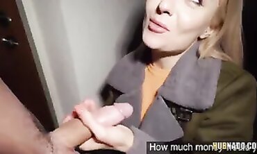 Blonde College Babe Gets Cash For POV Fuck With Stranger