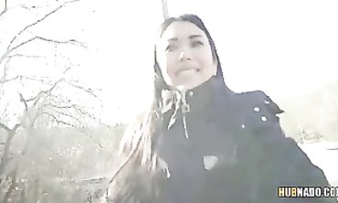 Brunette Alina Crystall Gets Hardcore POV Sex on the Street