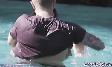 Brunette Babe Izzy Bell Gets a Massage and Hardcore Blowjob