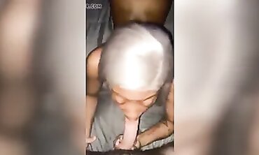 Blonde British Amateur Gives a Deepthroat Blowjob