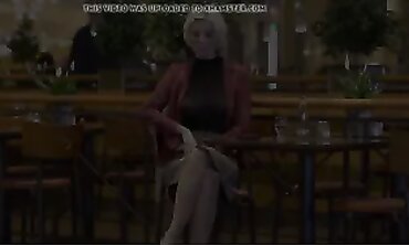 Big Tits Milf Slave Exposed in Public