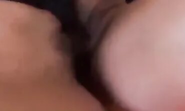 Lucky Stepbro Can't Stop Massaging the MILF on the Sofa