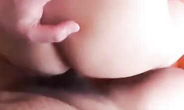 Lucky Stepbro Can't Stop Massaging the MILF on the Sofa