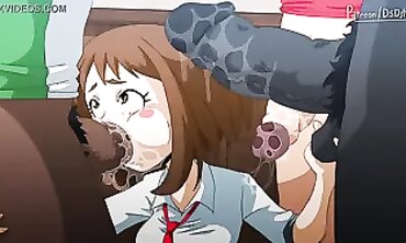My Hero Academia" Animated Parody - Group Sex Party with Gaping Girls!