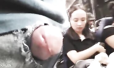 Amateur Flashing Thick Dick Through Torn Leggings