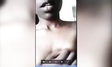 barely legal African Babe Striptease Webcam Show
