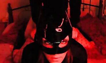 Eva Latex: Rough POV Blowjob & Deepthroat with Masked Catwoman
