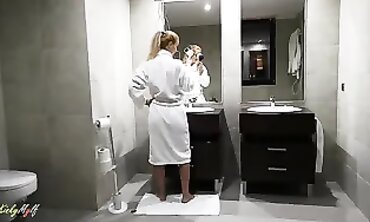 POV: KinkyMylf Gets a Rough Blowjob Before the Party