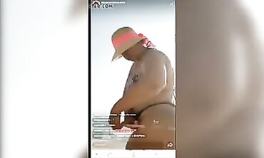 Latina BBW Babe Shows Off Big Ass and Tits in Beach Bikini