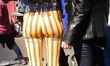 Lovely Skinny Girl with Huge Ass in Stockings