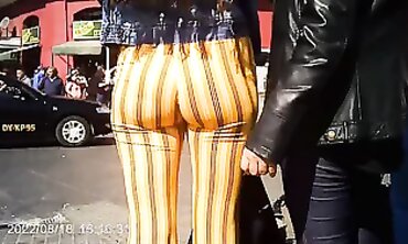 Lovely Skinny Girl with Huge Ass in Stockings