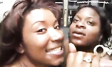 Four Ebony Beauties Serve Up Milky Spunk