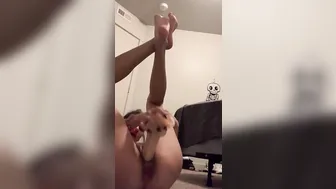Stepdaughter Squirts and Plays with Toys for Stepdad