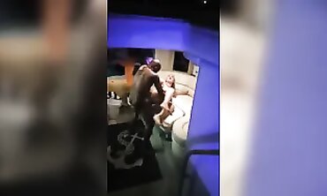 Smoking Blonde Screams During Hardcore Interracial BBC