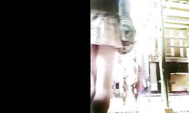 Upskirt View of Doofy in a Mini Microskirt