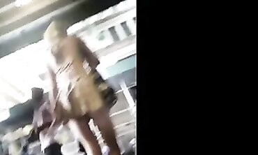 Upskirt View of Doofy in a Mini Microskirt