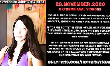 Hotkinkyjo's Ultra-Kinky Anal Play With Vibrator And Big Tits