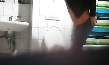 Hidden Cam: Girlfriend Trio Lingerie Party Bathroom Voyeur