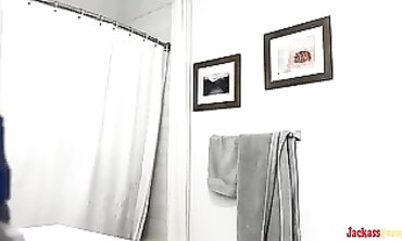 Sneaking Peeks: Cute Blonde Roommate's Nude Bathroom Routine
