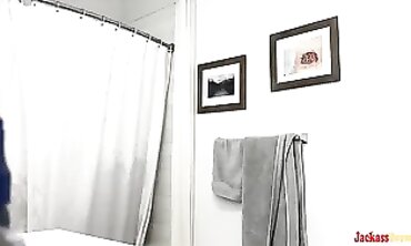 Sneaking Peeks: Cute Blonde Roommate's Nude Bathroom Routine