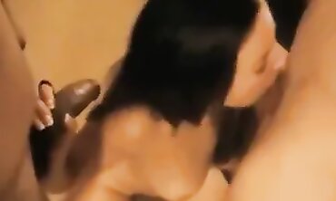 Hotwife Sucks Ebony Stud While Husband Watches