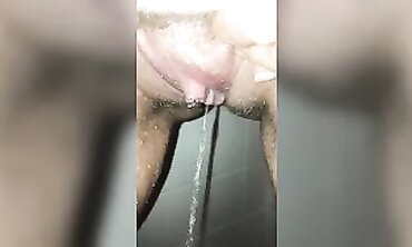 POV: Love's Golden Mature Pussy Peeing