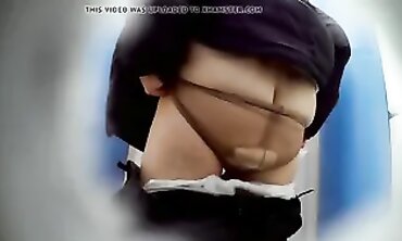Voyeur: Inexperienced Granny Torn Up in Public Toilets