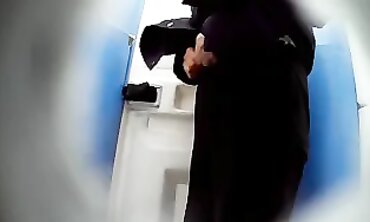 Voyeur: Inexperienced Granny Torn Up in Public Toilets