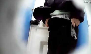 Voyeur: Inexperienced Granny Torn Up in Public Toilets