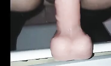Russian BBW Loves Sex Toy After Work