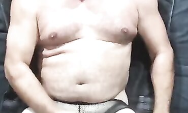 Latex Pegging Purity 2: Brunette in Rubber Chastity