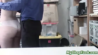 Violet Rain Gets Punished in Security Room for Shoplifting