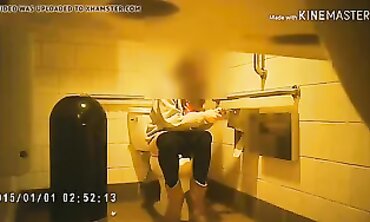 Pink and On Pee in the College Restroom