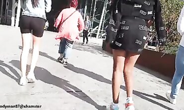 Candid Upskirt View of a Nineteen Year Old's Big Ass