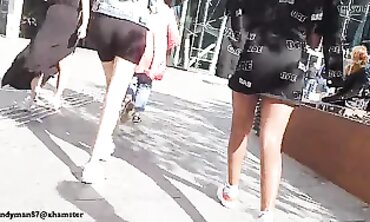 Candid Upskirt View of a Nineteen Year Old's Big Ass