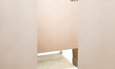 College Girl Takes a Leak in the School Restroom
