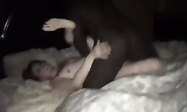 Blonde Ex-Wife Squirts on Long African Dick