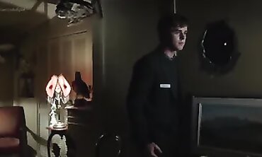 Rihanna's Sexy Striptease at The Bathroom - Hot Blonde Teen Exposed