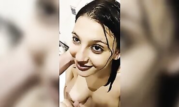 Innocent 19-Year-Old Cherry Brunette Gets a Luxurious Titfuck