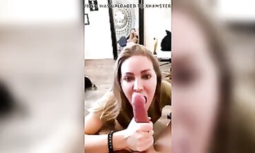 POV Blowjob: Milky Blonde Slut Takes Deep Throat