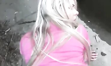 Blonde Outdoor Girl Next Door Gets Plowing From Hunk With Big Dick