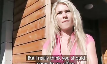 Blonde Outdoor Girl Next Door Gets Plowing From Hunk With Big Dick