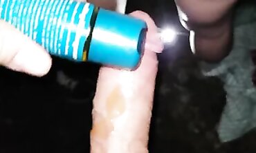 Amateur Outdoor Anal Creampie in a Graveyard
