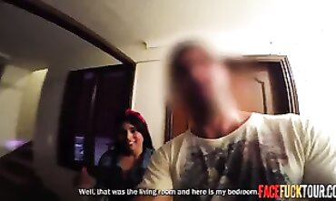 Latina Tinder Cutie Gets Face Fucked and Deepthroated