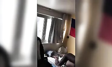 French Amateur Lyly: Hairy Brunette Tinder Booty in Cowgirl Sex