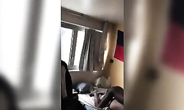 French Amateur Lyly: Hairy Brunette Tinder Booty in Cowgirl Sex