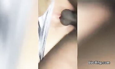 Milky Brunette Thot Interracial Threesome at Home
