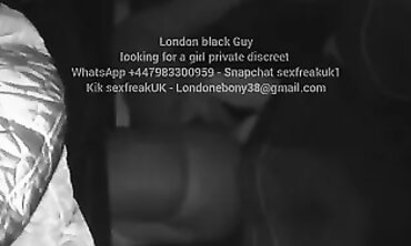 Ebony BBW London Rides Hard in the Uber Back Seat