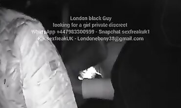 Ebony BBW London Rides Hard in the Uber Back Seat